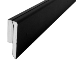 Matte black solid PVC trim.