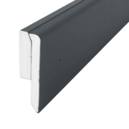 Matte grey solid PVC trim.