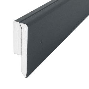 Matte grey solid PVC trim.